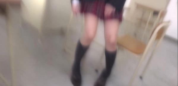  Japanese schoolgirl, Nana Sasaki sucks dick, uncensored